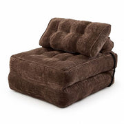 Brown 3-in-1 Folding Sofa Bed