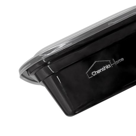 Chenshia 10Pc Meal Prep Container Set - 3 Compartment Lunch Boxes - 1000ml