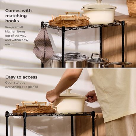 3-Tier Adjustable Steel Storage Rack