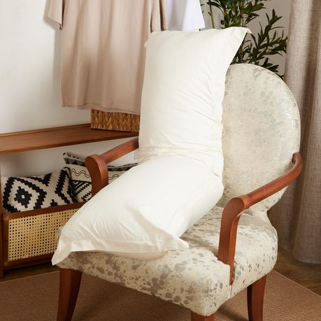 Faux Down Body Pillow with Pillowcase 45x150cm