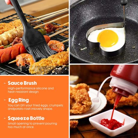 13Pc Stainless Steel Braai Set Portable Camping Mens Gifting Tools