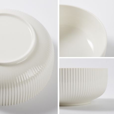 Large Ceramic Salad Serving Bowls - 2 Pack