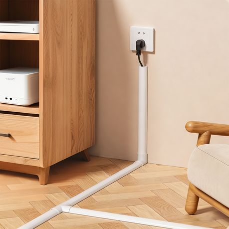 Chenshia 4m Wire Cover Half Round Cable Management Trunking Cable Organiser