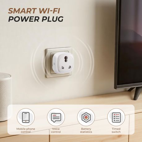 3Pack 16A Heavy-Duty Wi-Fi Power Socket