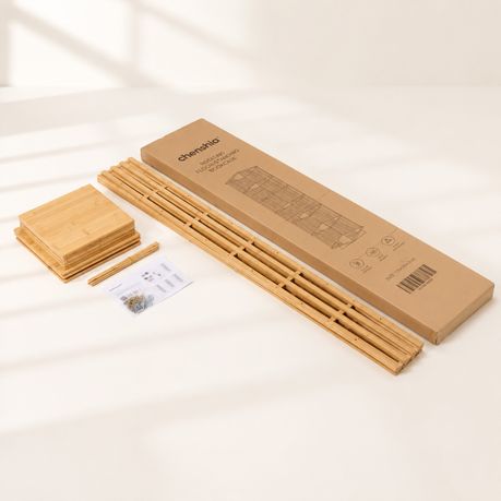 6-Tier 360° Rotating Bamboo Bookshelf