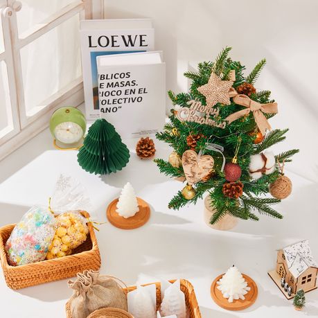 Mini Christmas Tree Set with LED Lights