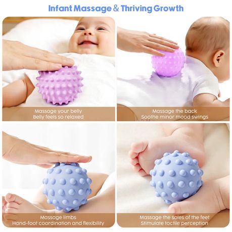 Baby Sensory Balls Set Soft Tactile Multi Texture Toys
