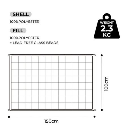 2.3kg Weighted Microfibre Blanket