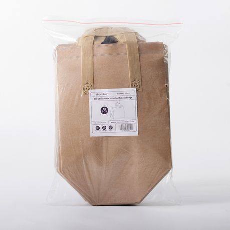 Reusable Insulated Takeout Bags with Aluminium Foil Sealing - 50 Piece