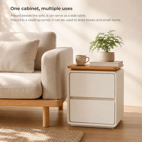 2-Drawer Bedside Table