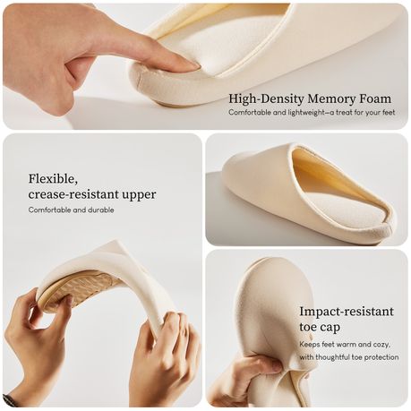 Memory Foam Cotton Winter Slippers Unisex Anti-Slip Comfort Shoes