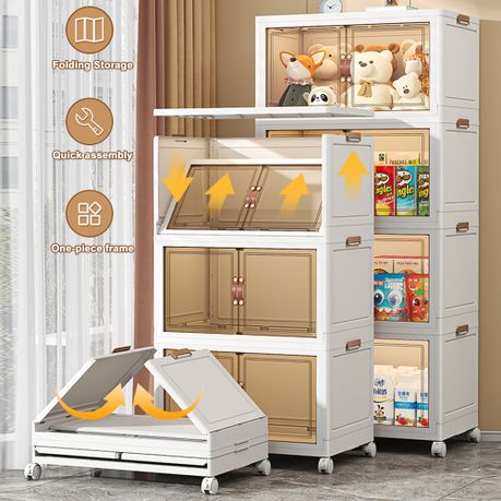5-Tier Collapsible Storage Organizer with Wheels