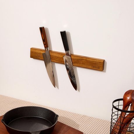 Acacia Wood Magnetic Knife Holder