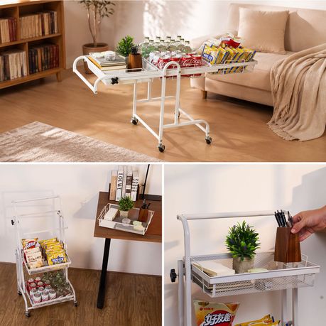 3-Tier Adjustable Storage Trolley