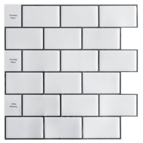 Peel and Stick 3D Mosaic Wall Tiles | 10 Sheets | 30 × 30 cm