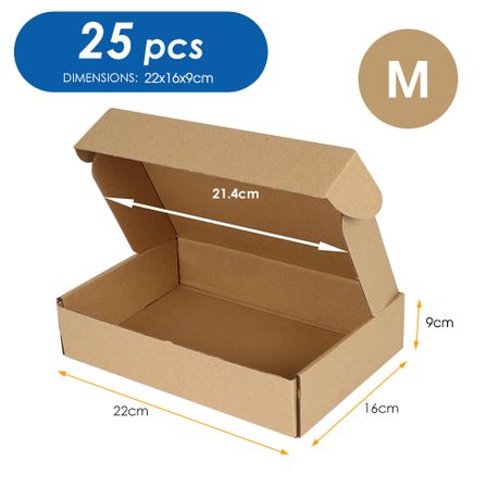 25-Pack Cardboard Mailer Boxes