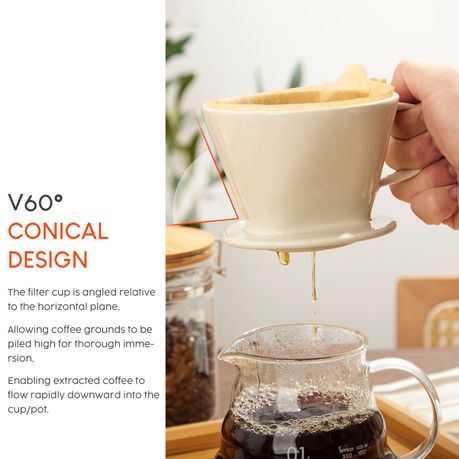Ceramic Pour-Over Coffee Dripper