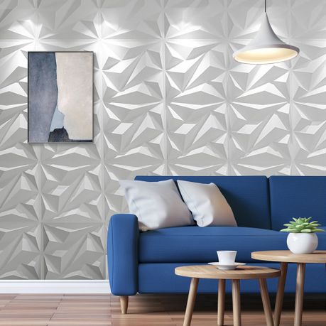 3D Diamond Textured PVC Wall Panels 16-Pack