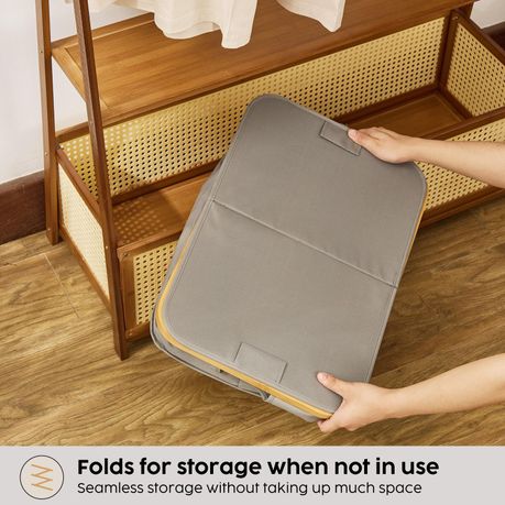 140L Double Laundry Hamper with Lid
