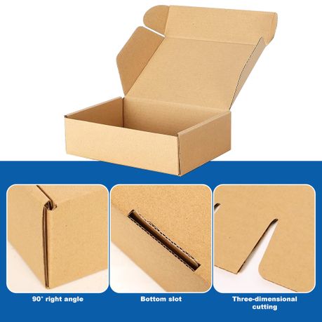 25-Pack Cardboard Mailer Boxes