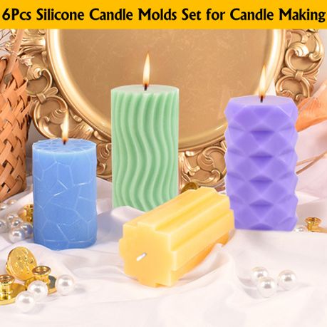Silicone Candle Making Kit With 3D Moulds & Accessories