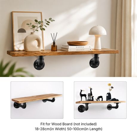 6pc Heavy-Duty L-Shape Shelf Brackets (25 kg Capacity)