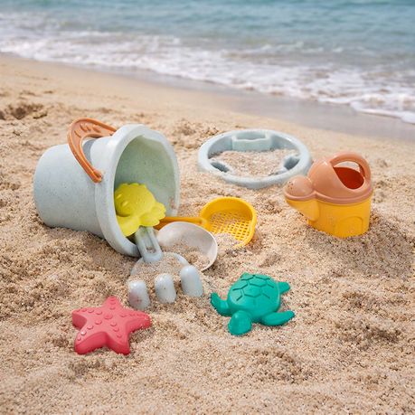 9Pc Kids Beach Toy Bucket Set