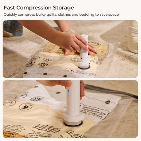 12 Pack Vacuum Storage Bags with Electric Pump