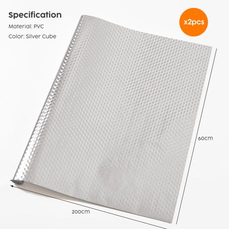 Waterproof Backsplash Shelf & Wall Liner - Cubed Design