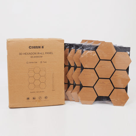 Hexagonal Soundproof Wall Panels - 4 Pack