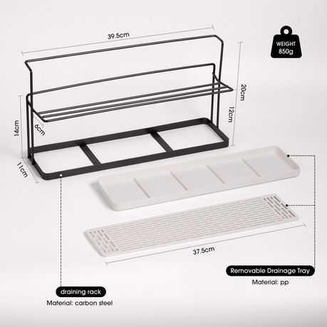 2-Tier Bottle & Cup Drying Rack with Drain Tray