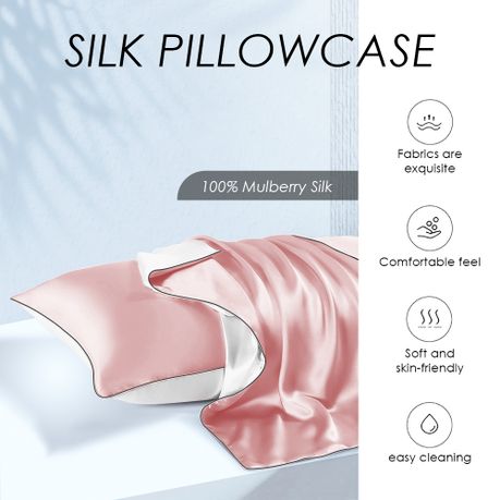 Pale Pink Mulberry Pure Silk Pillowcase Set