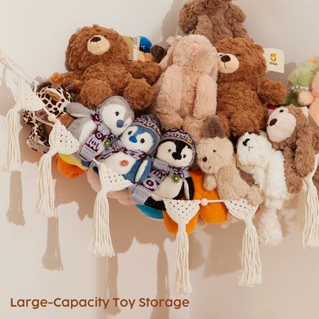 Cotton Rope Macrame Toy Storage Hammock
