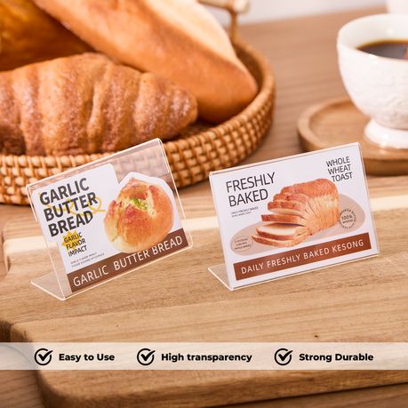 Chenshia 25Pc Mini L-Menu Stands - 6x9cm
