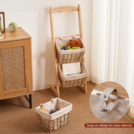 Floor-Standing Toy and Snack Storage Rack