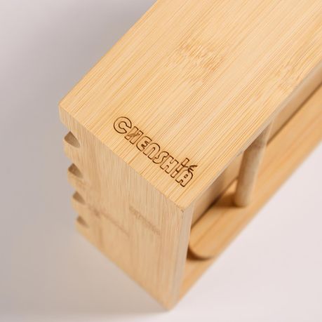 Chenshia 3 Tier Bamboo Spice Rack Shelf with 12 Glass Jars Storage & Labels