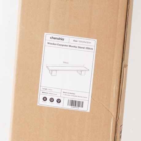 Chenshia Natural Wood Desktop Computer Monitor Riser Laptop Stand - 120cm