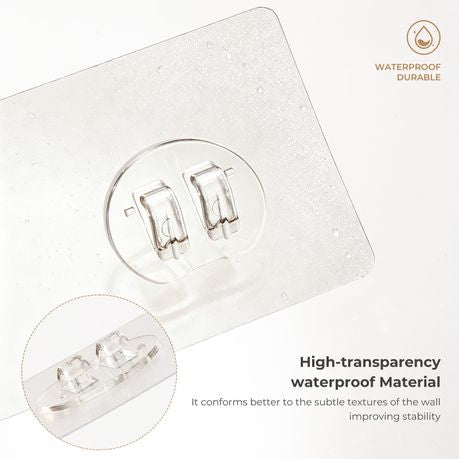 Self-Adhesive Pads for Wall Storage Racks - 15-Piece