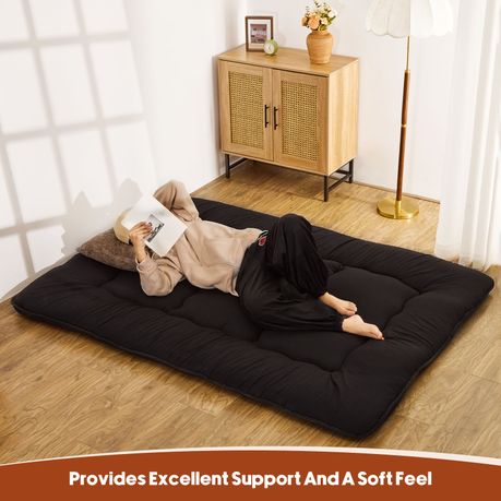 Futon Style Mattress Tri Fold Memory Foam Floor Bed