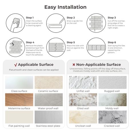 Peel and Stick 3D Mosaic Wall Tiles | 10 Sheets | 30 × 30 cm