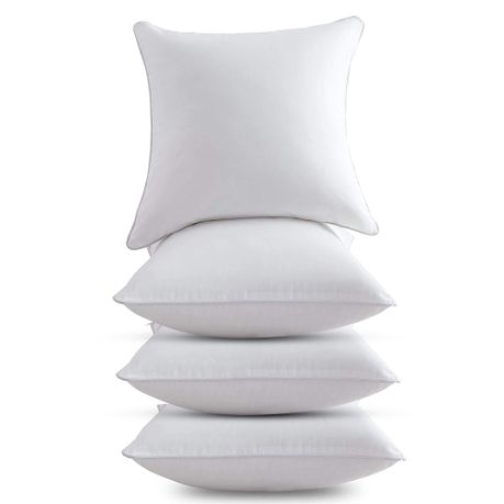 Faux Down Cushion Inserts 45cm Square - 2 Pack