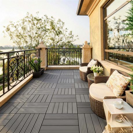 Interlocking Patio Flooring Tiles - DIY 6pack