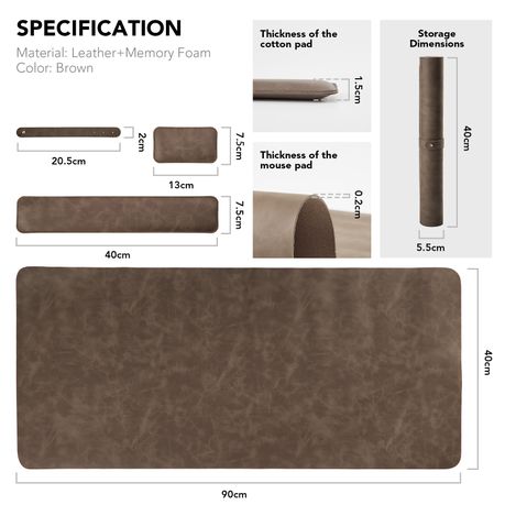 Chenshia Full Coverage Gaming & Office Desk Mouse Pad Writing Mat