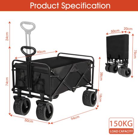 Heavy-Duty Folding Camping Wagon Cart