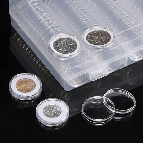 Coin Collection Storage Box - 100 Capsules