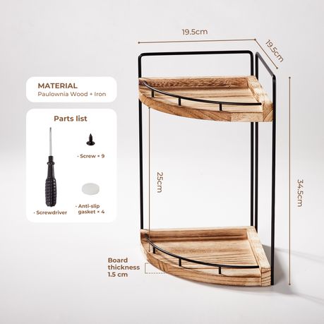 2-Tier Corner Shelf Organiser