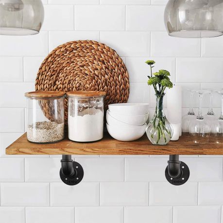 6pc Heavy-Duty L-Shape Shelf Brackets (25 kg Capacity)