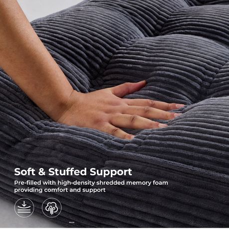 Grey 3-in-1 Folding Sofa Bed