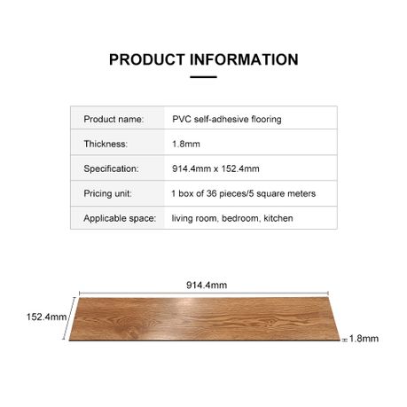 Dark Wood Grain Self-Adhesive Diagonal Vinyl Panels (36 Piece)