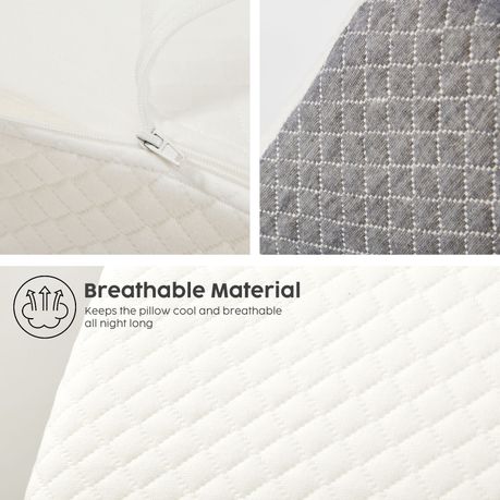 4 Piece Memory Foam Bed Wedge Pillow Set